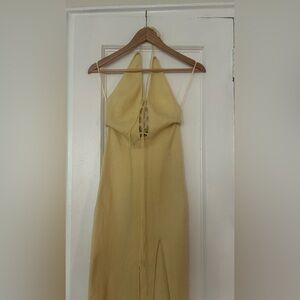 Free people halter midi dress